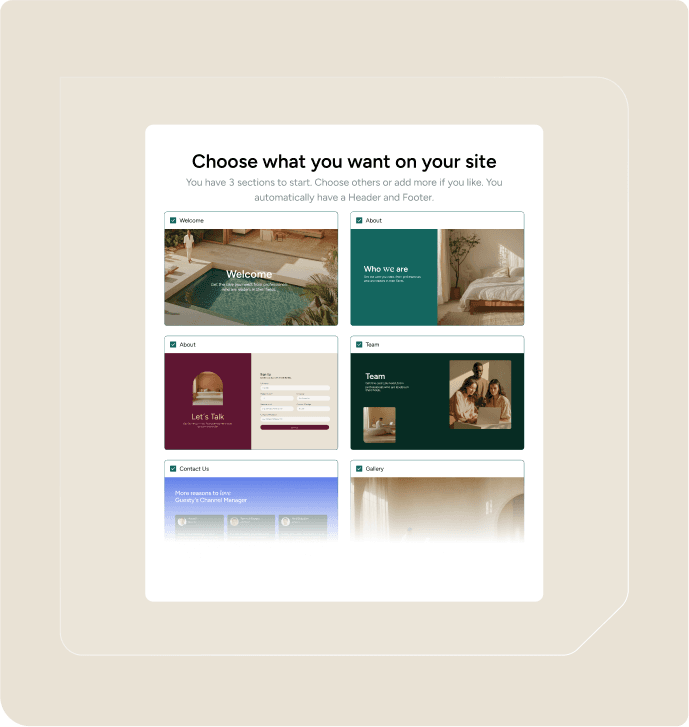 Customized templates